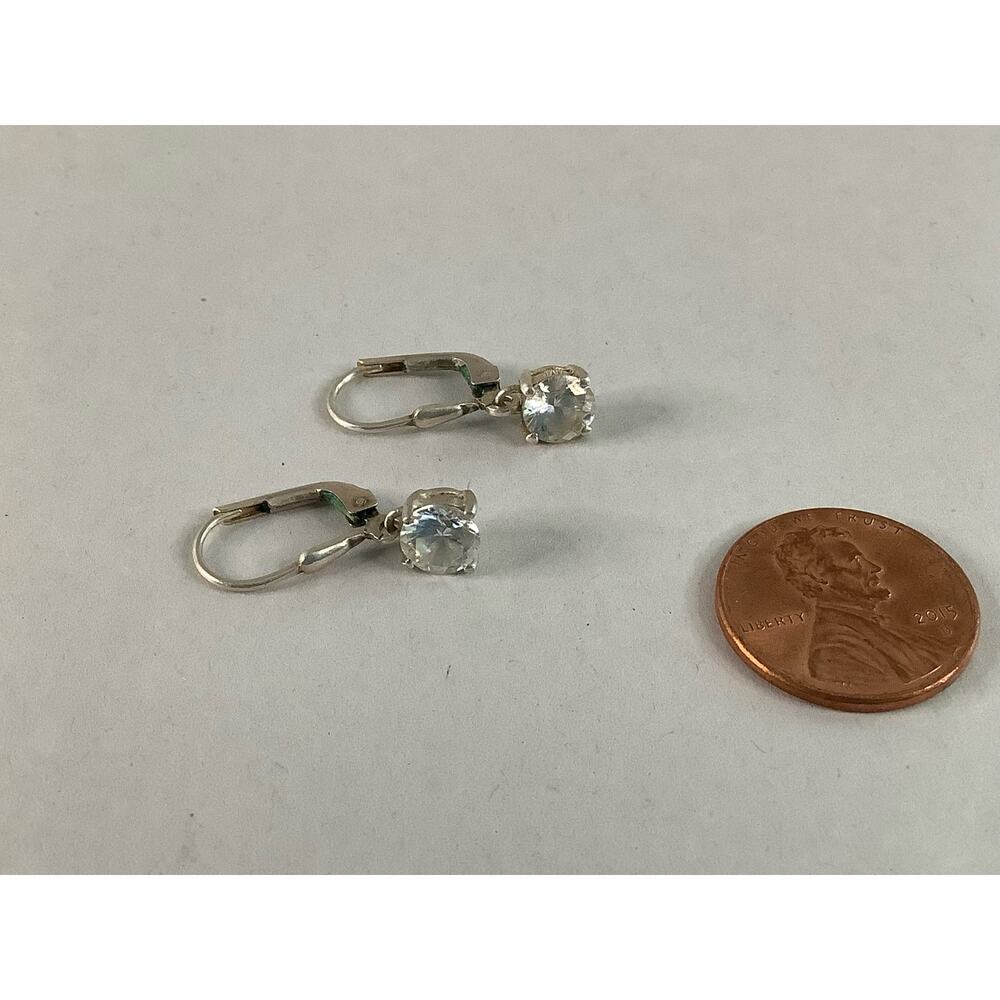 Sterling Silver Leverback Drop Earrings